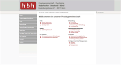 Desktop Screenshot of praxis-bbb.ch