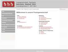 Tablet Screenshot of praxis-bbb.ch
